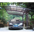 2016 used aluminum metal frame polycarbonate roof sheet car sun shade carport for sale